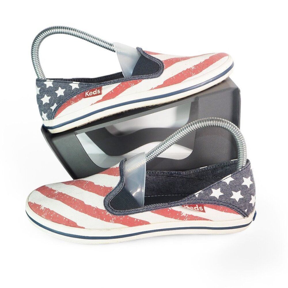 Keds Crashback Patriotic Slip-on Casual Sneakers Red / White / Blue Women's 7
